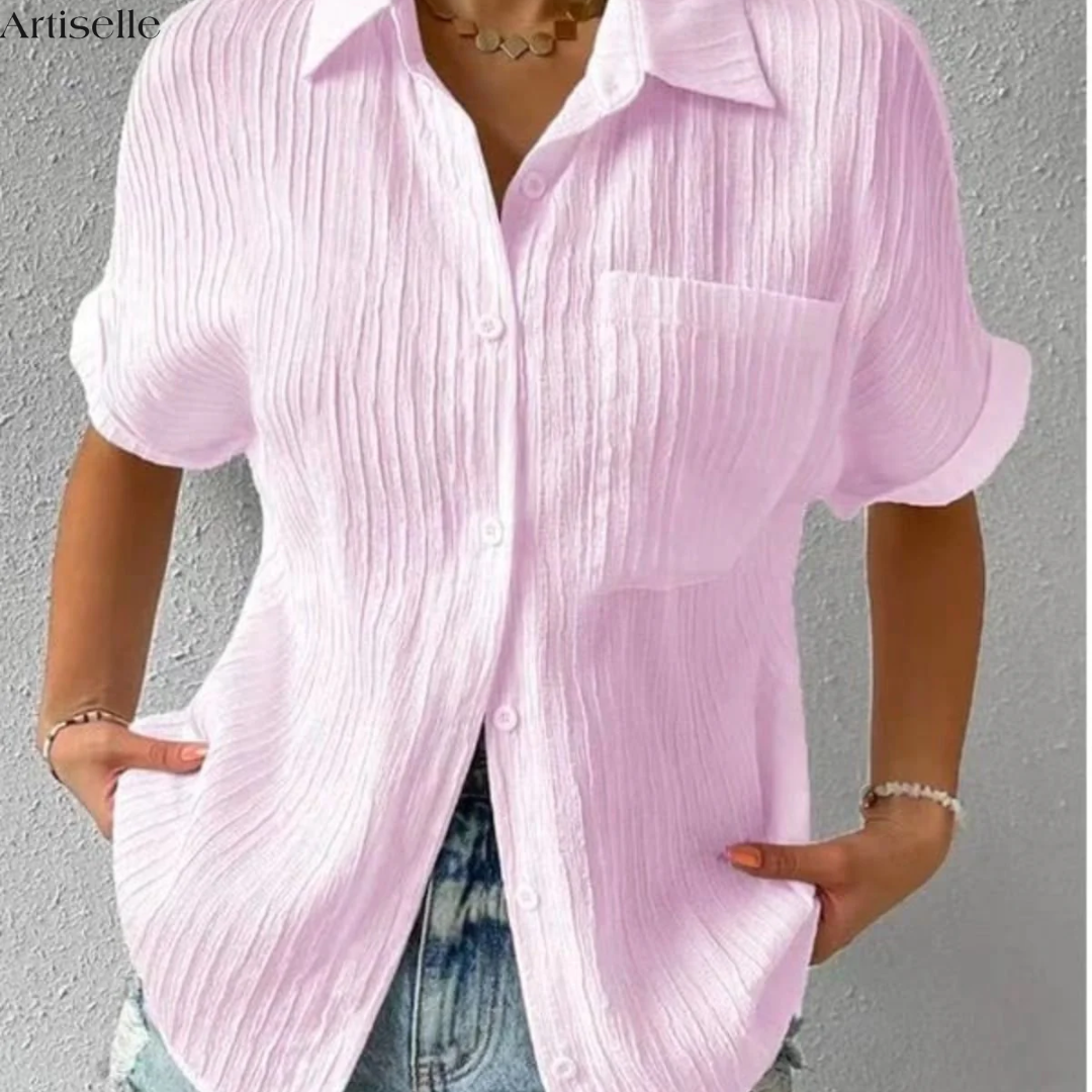 Nola™ Casual Chic Crinkle Blouse