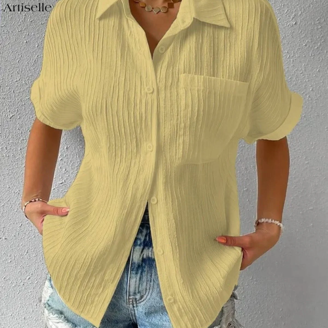 Nola™ Casual Chic Crinkle Blouse