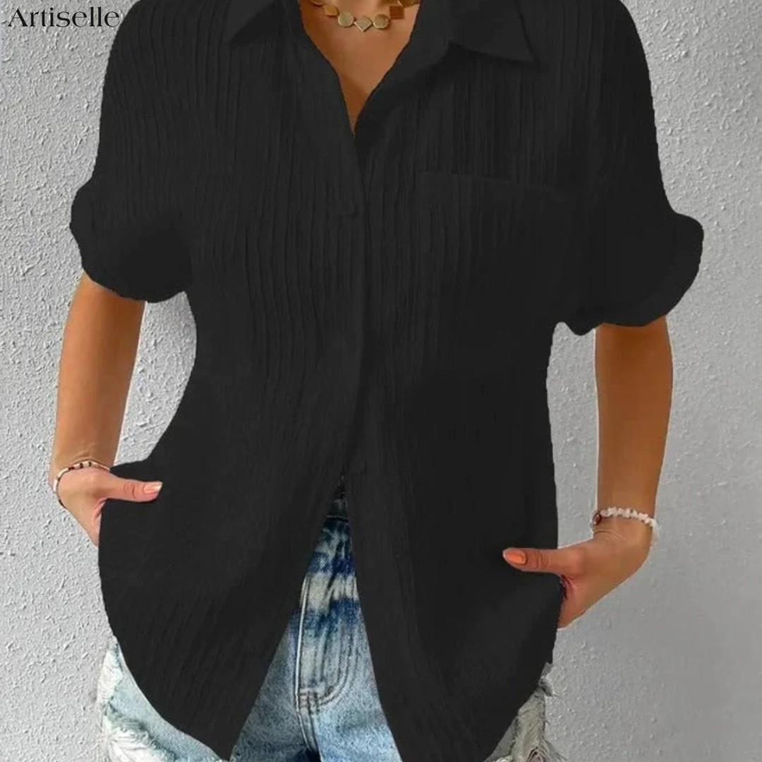 Nola™ Casual Chic Crinkle Blouse