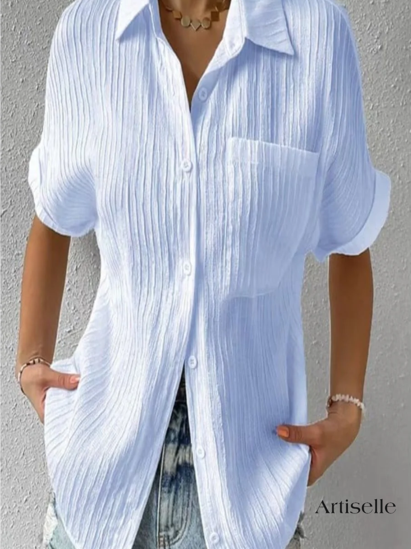 Nola™ Casual Chic Crinkle Blouse