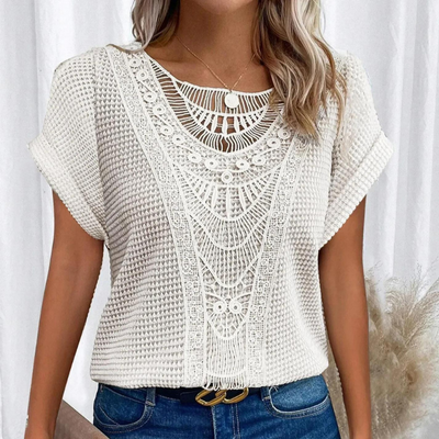 Gracie™ Chic Lace Trimmed T-Shirt