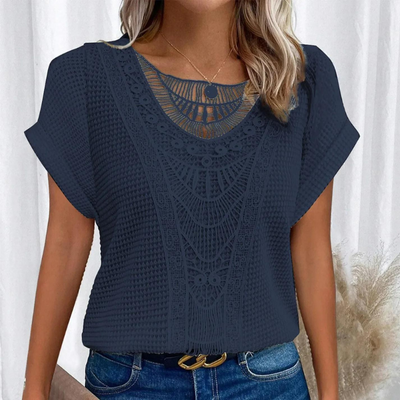 Gracie™ Chic Lace Trimmed T-Shirt