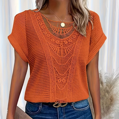 Gracie™ Chic Lace Trimmed T-Shirt