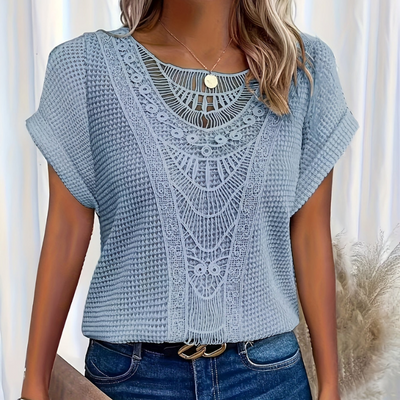 Gracie™ Chic Lace Trimmed T-Shirt